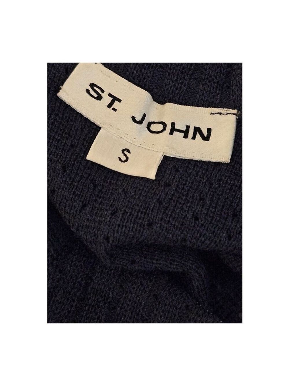 St. John Knit Top, Size S, Navy - Picture 3 of 14